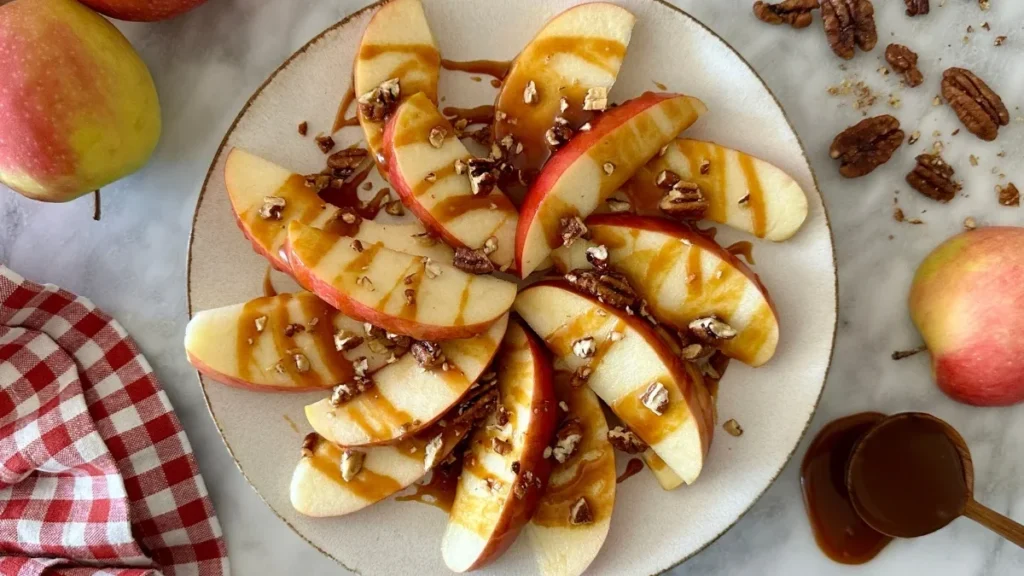 Peanut Butter Apple Nachos