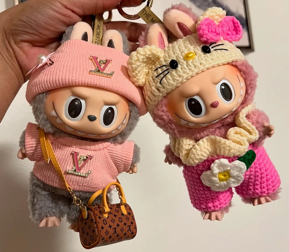 Pink Pop & Hello Cozy Labubu Duo