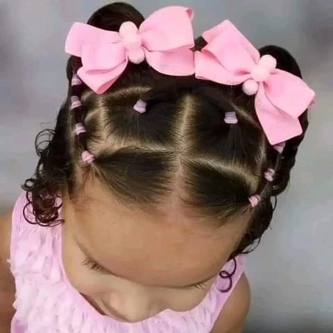 Pink Princess Ponytails