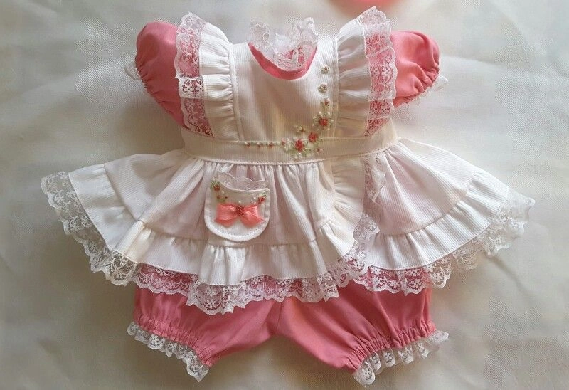 Pink Ruffled Pinafore Dress