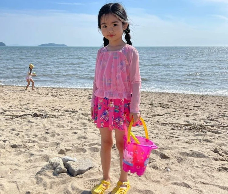 Pink Tie-Dye Rashguard