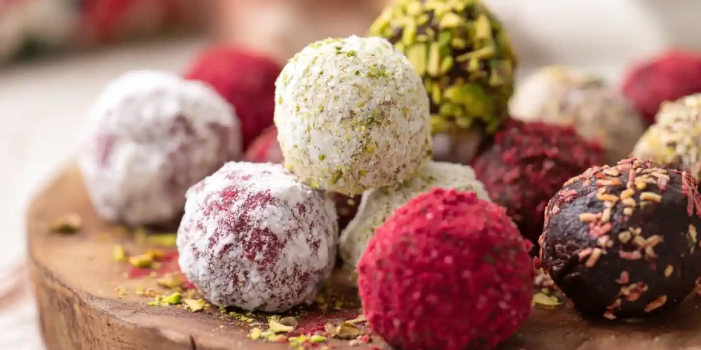 Pistachio Rose Truffles