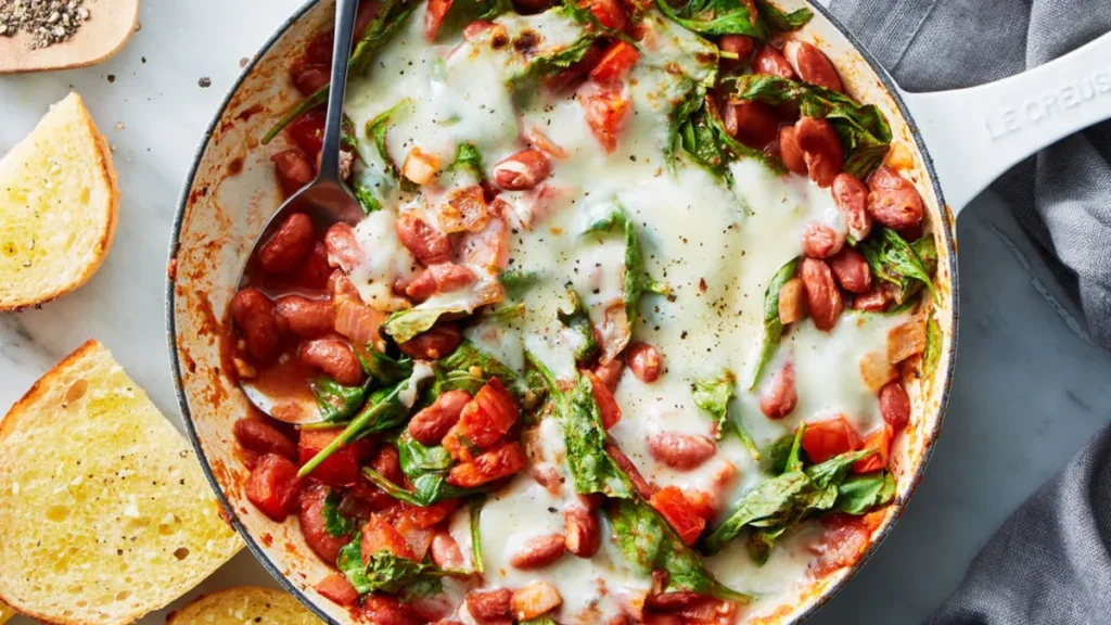 Pizza-Style Cheesy Beans
