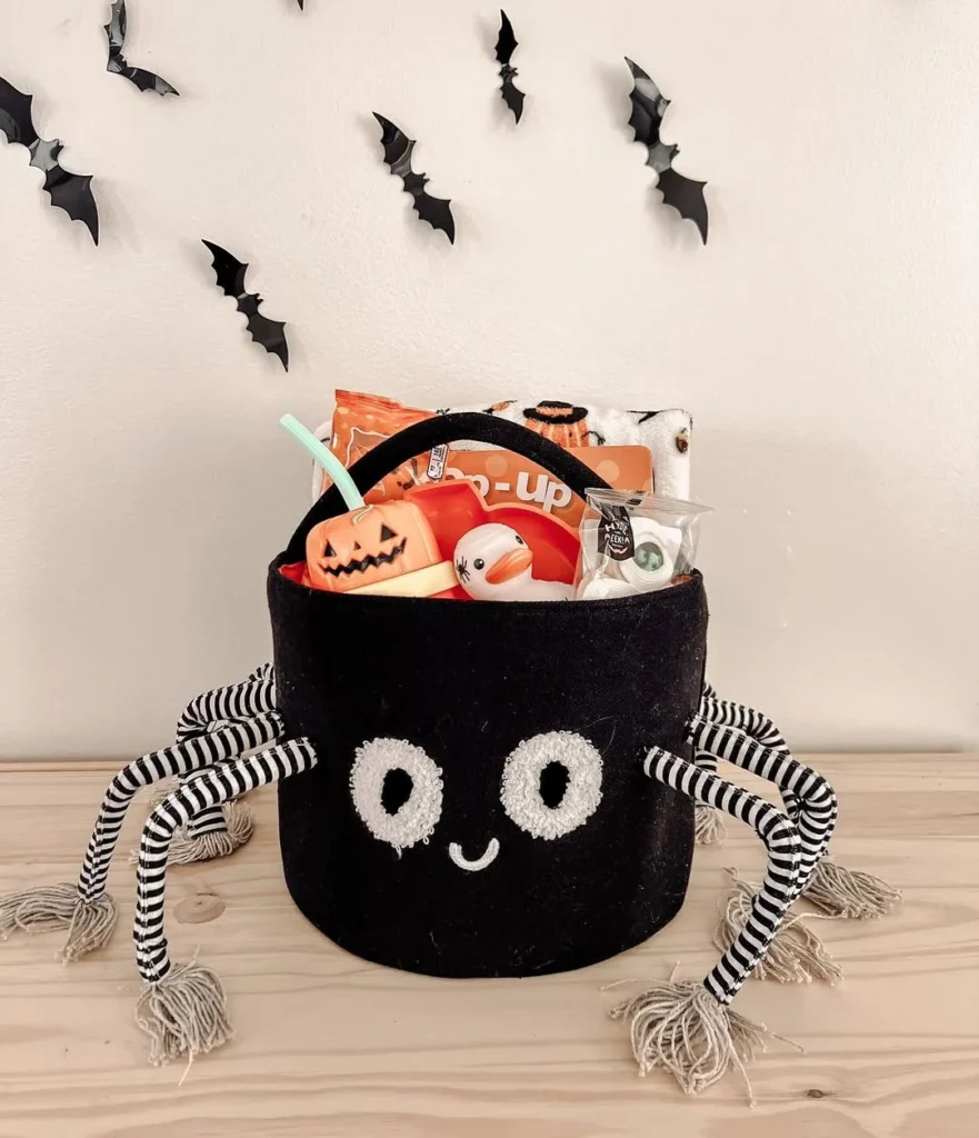 Plush Spider Basket
