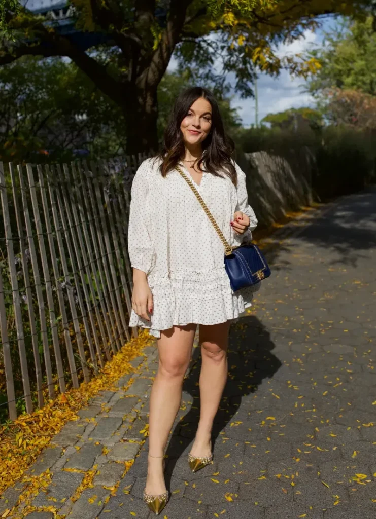 Polka Dot Tiered Mini Dress