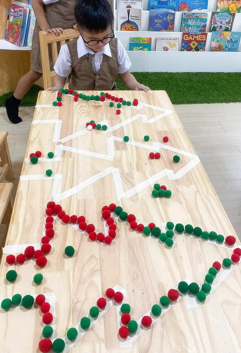Pom-Pom Maze Activity