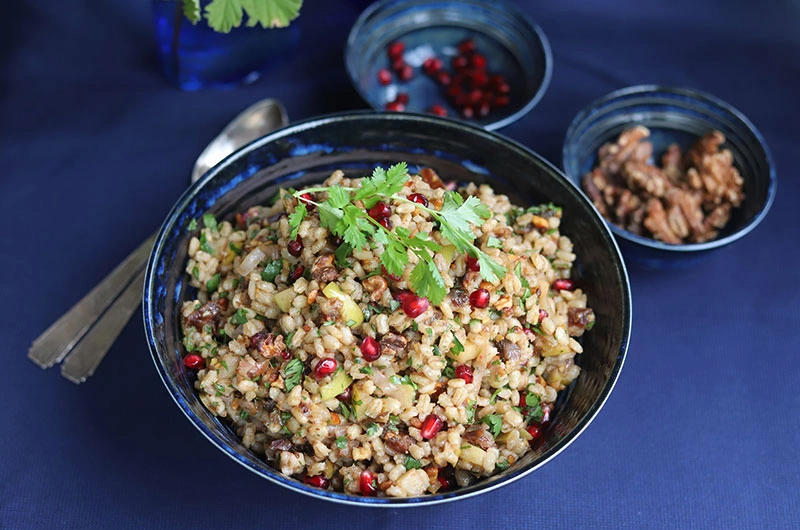 Pomegranate and Barley Grain Bowl