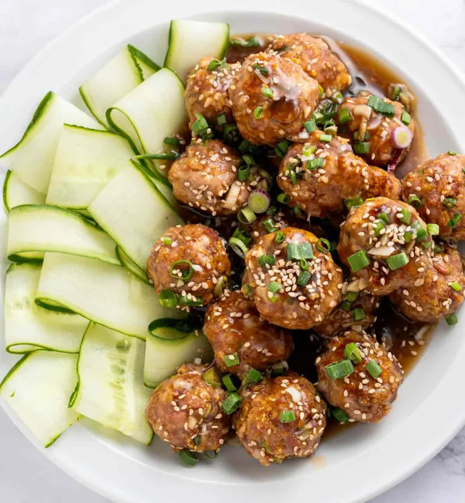 Pork Meatballs with Asian Glaze