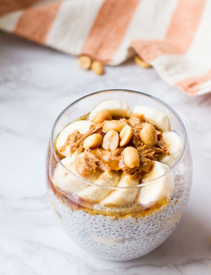 Protein Chia Pudding with Almond Butter