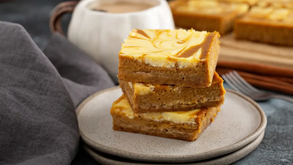 Pumpkin Cheesecake Bars