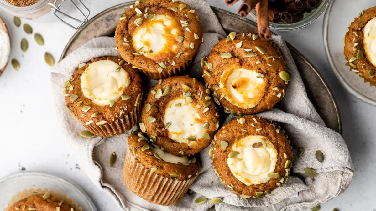 Pumpkin Cream Cheese Muffins