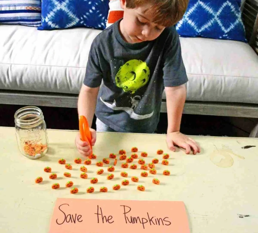  Pumpkin Fine Motor Activity