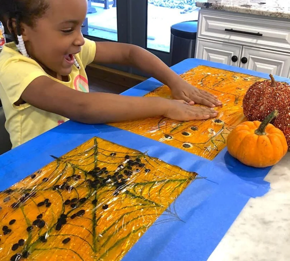 Pumpkin Guts Sensory Bag