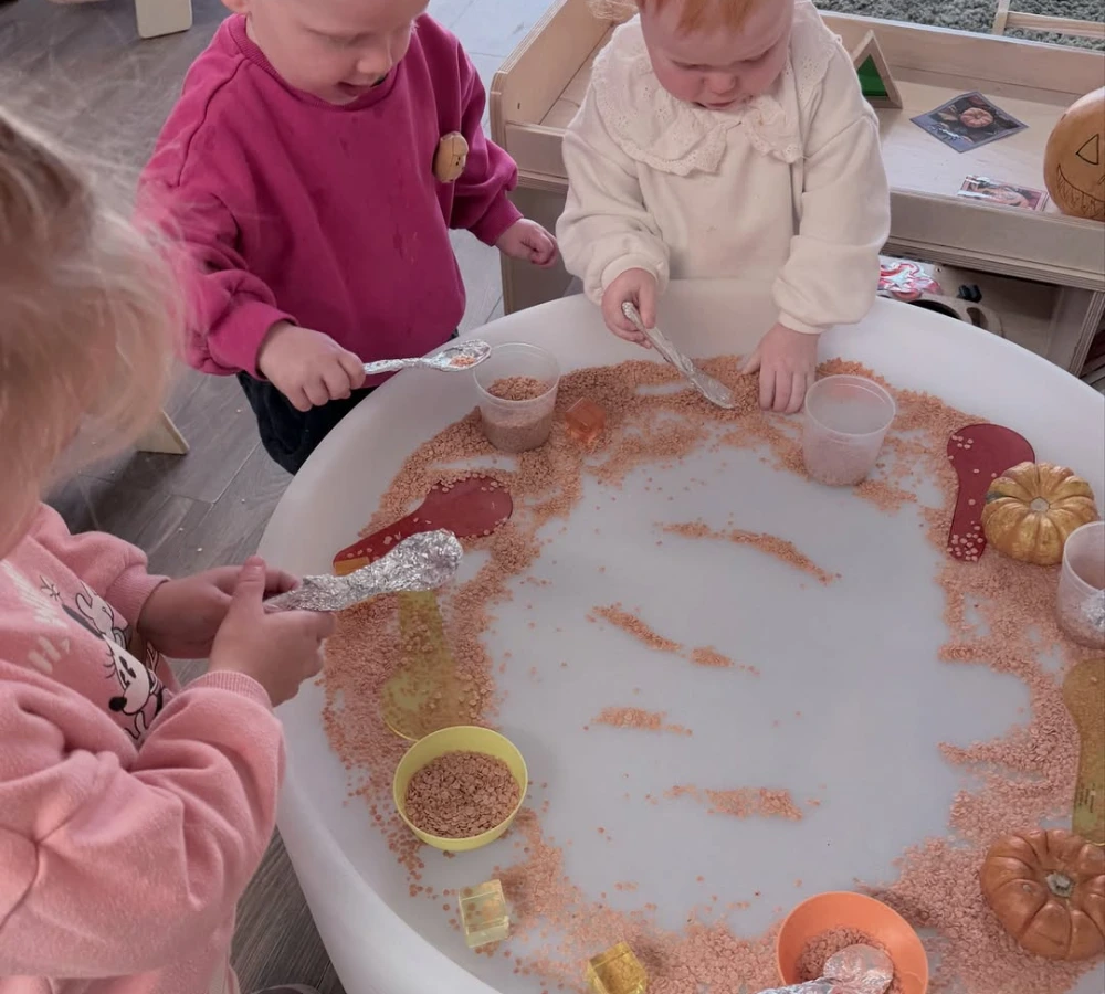 Pumpkin Spice Sensory Bin