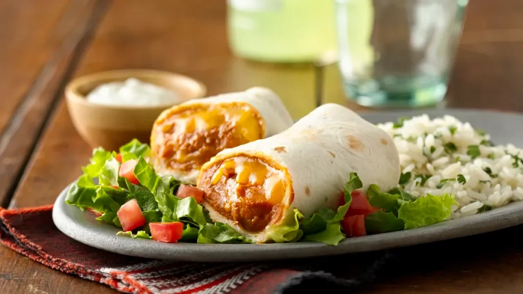 Quick Bean and Cheese Burritos