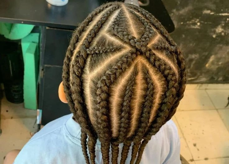 Radial Cornrow Braids