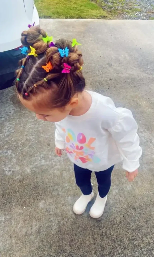 Rainbow Butterfly Clip 