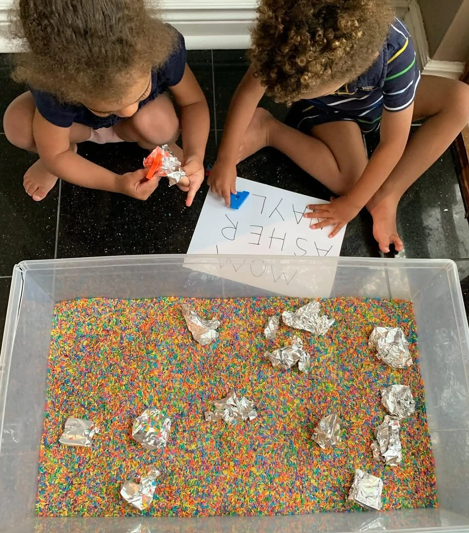 Rainbow Rice Treasure Hunt