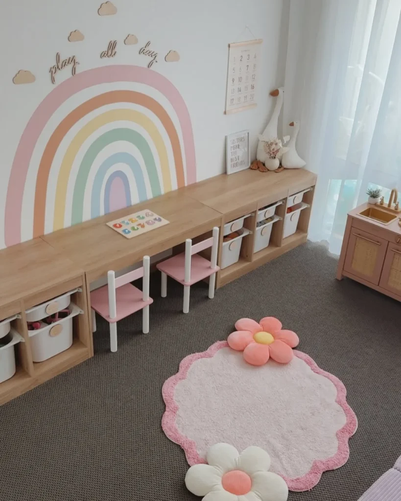 Rainbow Wall Activity Station