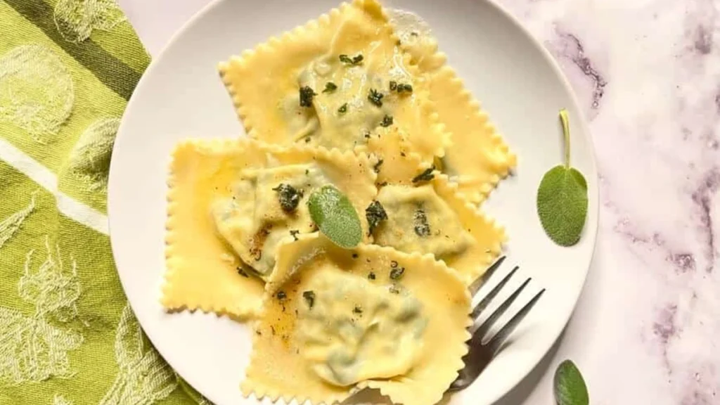 Ravioli with Butter Sauce