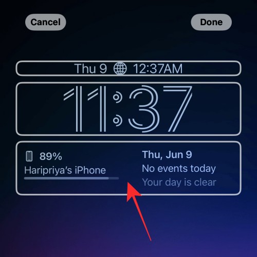 Remove Lock Screen Widgets 