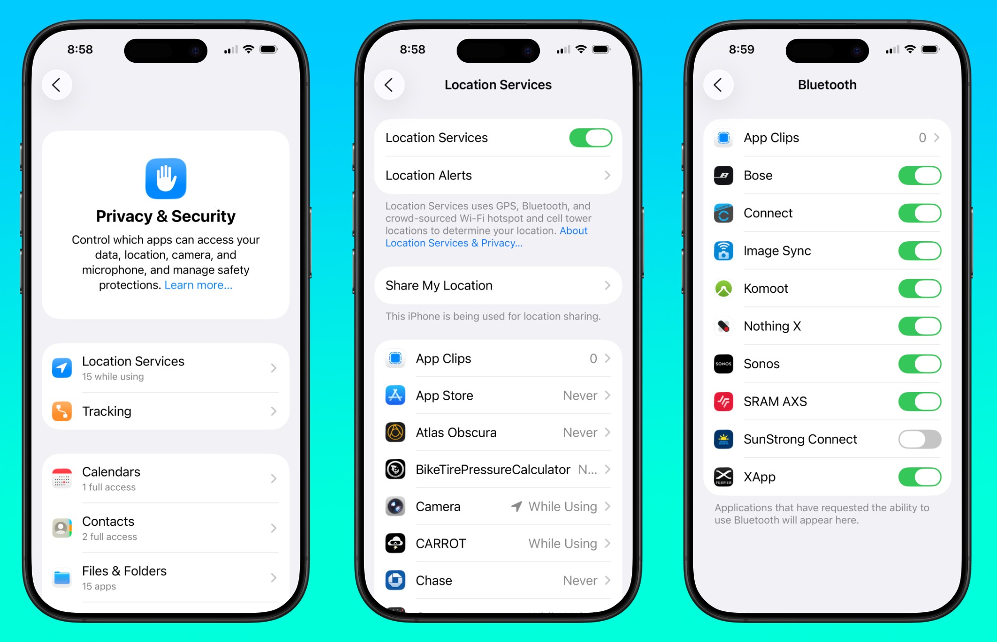 Revoke "Allow Apps to Request to Track.