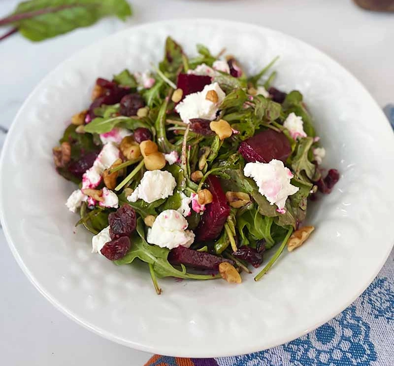 Roasted Beet Arugula Salad