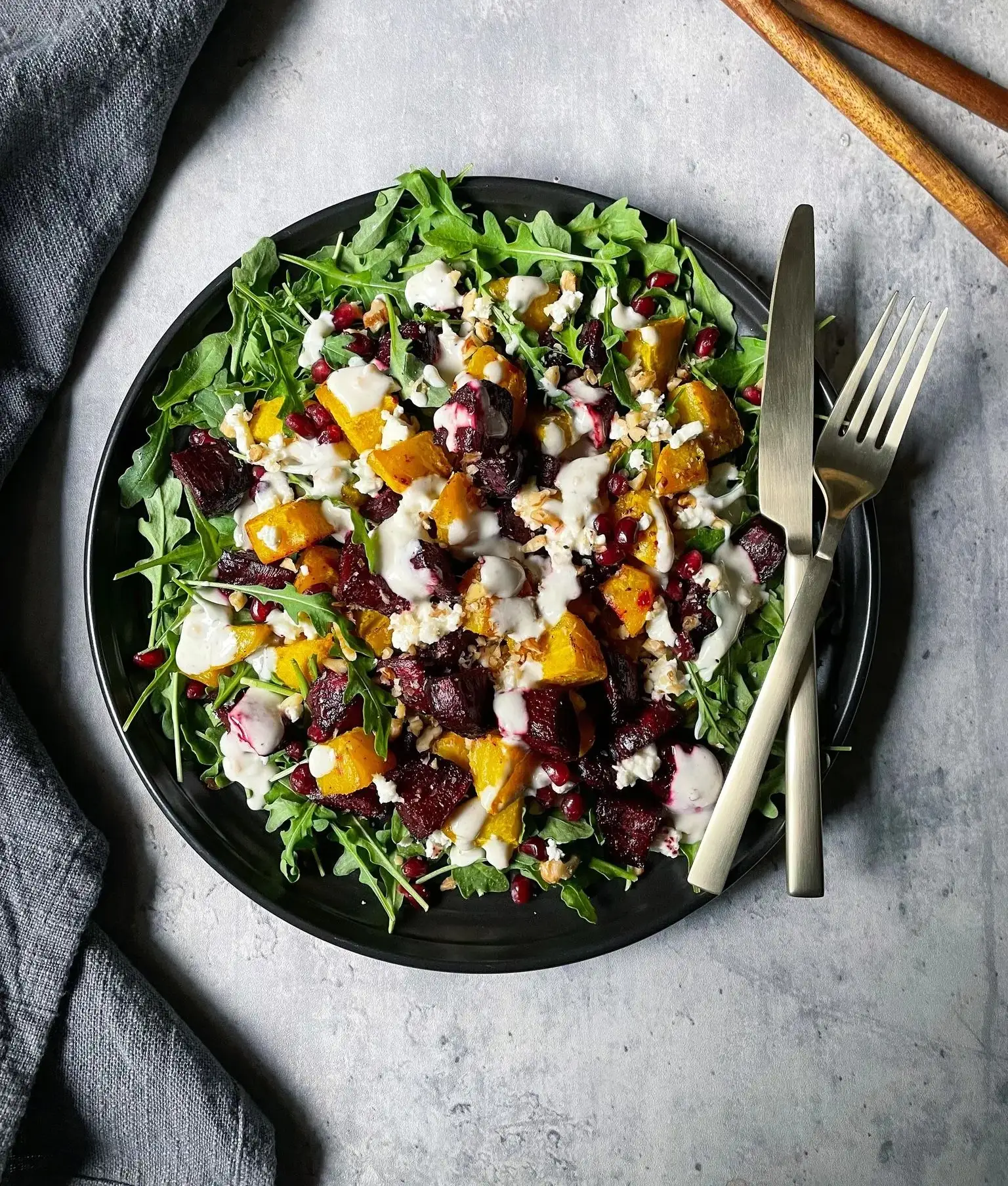 Roasted Beet and Walnut Salad