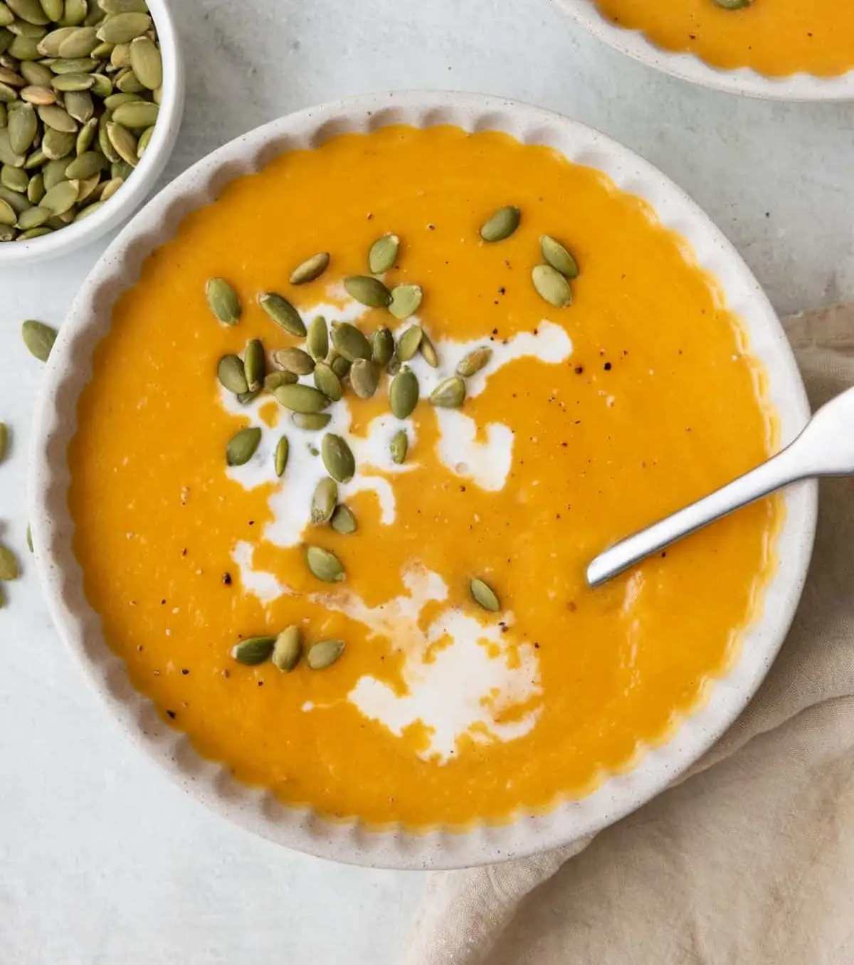 Roasted Butternut Squash Soup with Turmeric