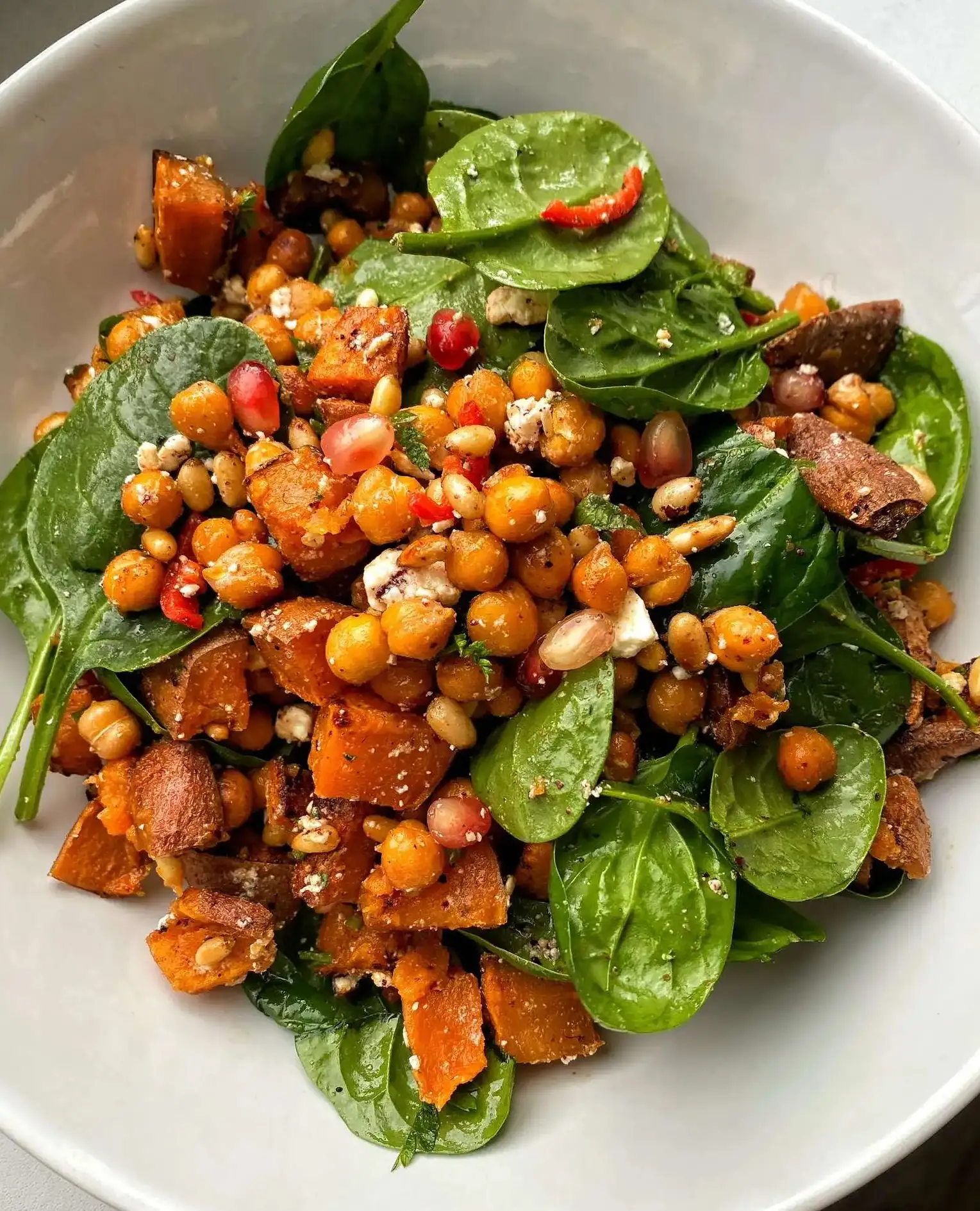 Roasted Sweet Potato and Chickpea Salad