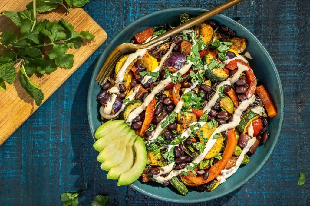 Roasted Veggie & Black Bean Bowls