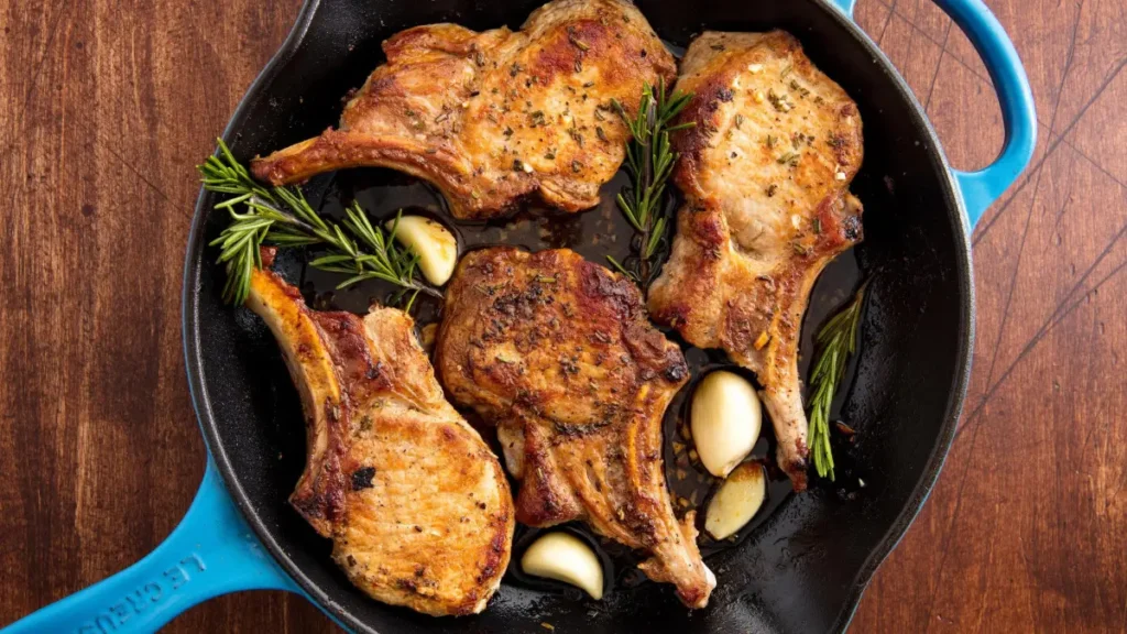 Rosemary Garlic Pork Chops