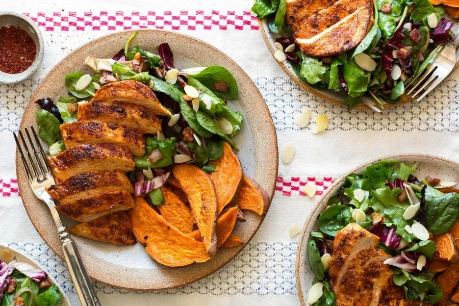 Rotisserie Chicken & Roasted Sweet Potato Salad
