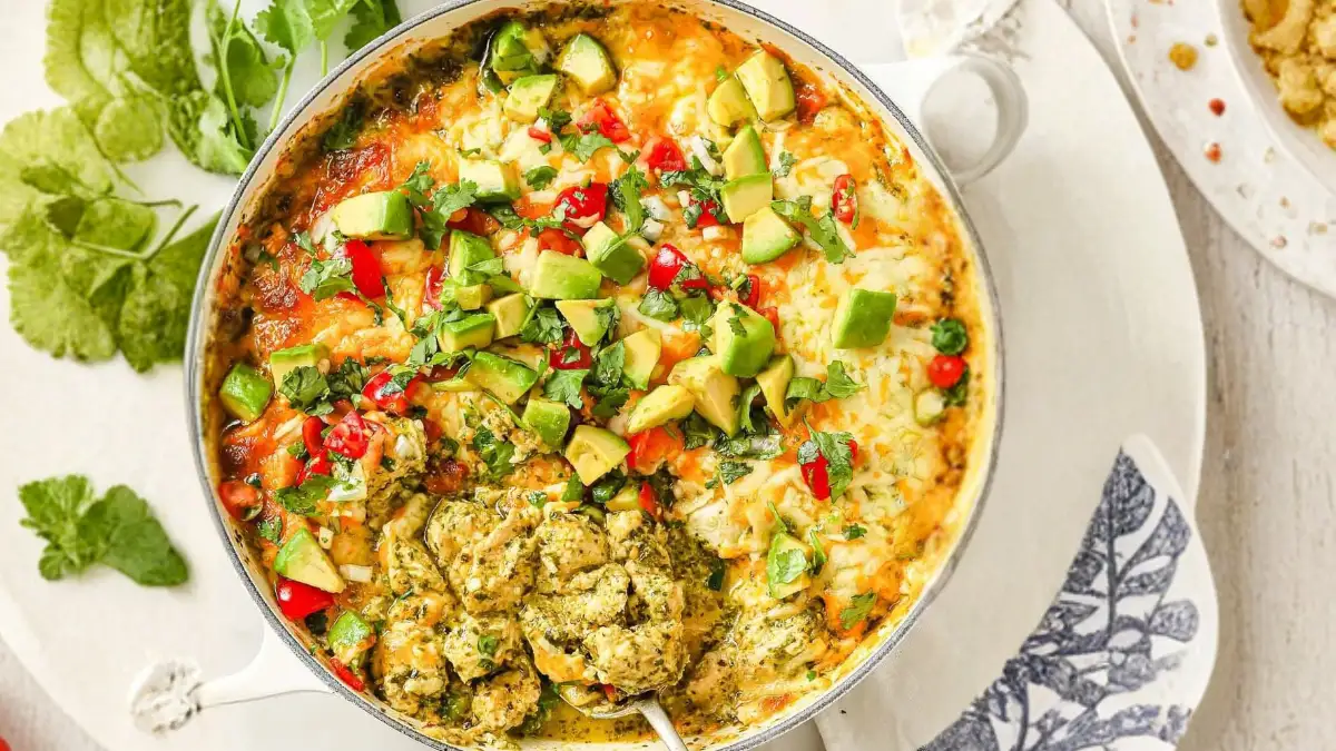 Salsa Verde Chicken Casserole