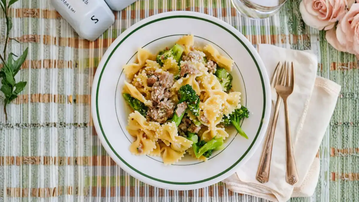 Sausage Broccoli Pasta Bake