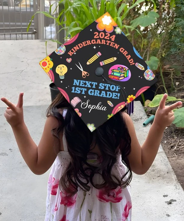 School Supply Kindergarten Cap