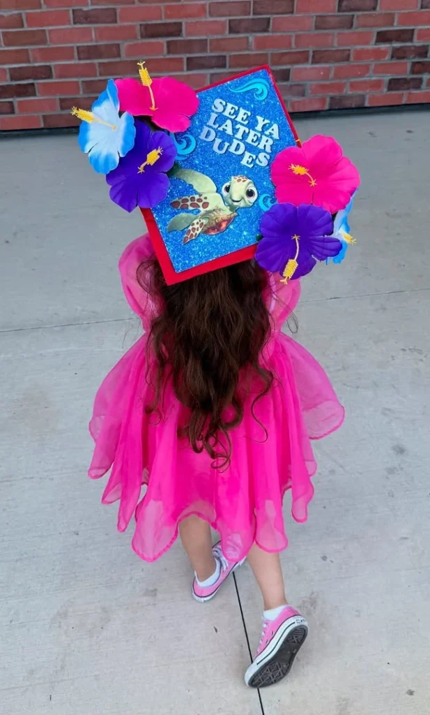 Sea Turtle Hawaiian Graduation Cap