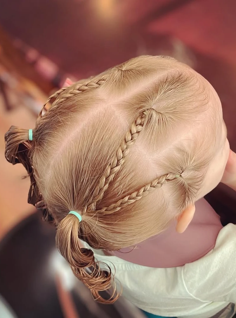 Sectioned braided style