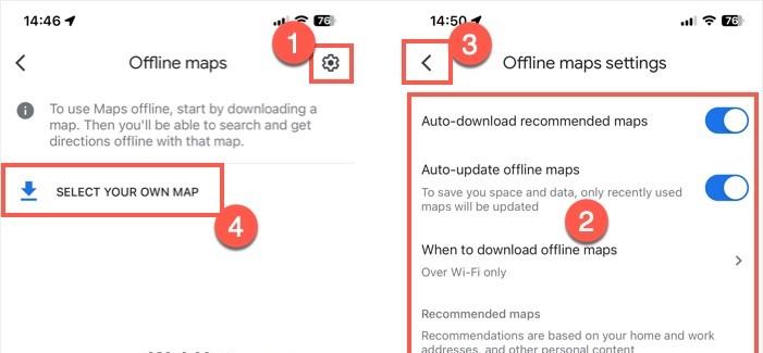 Setup for Offline Maps