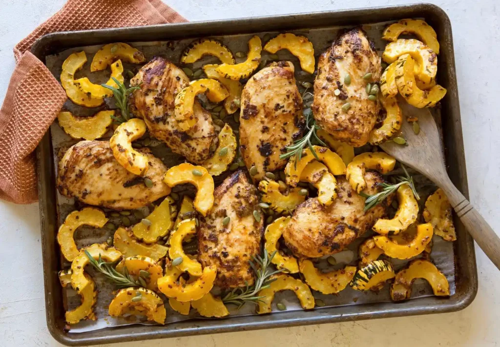 Sheet Pan Chicken and Squash