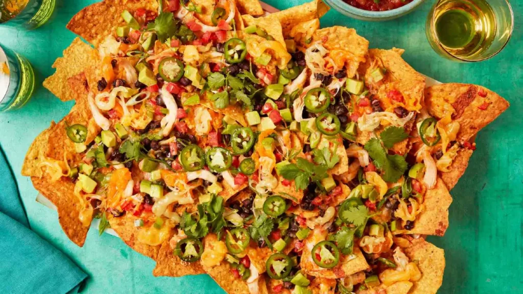 Sheet Pan Nachos with Ground Turkey