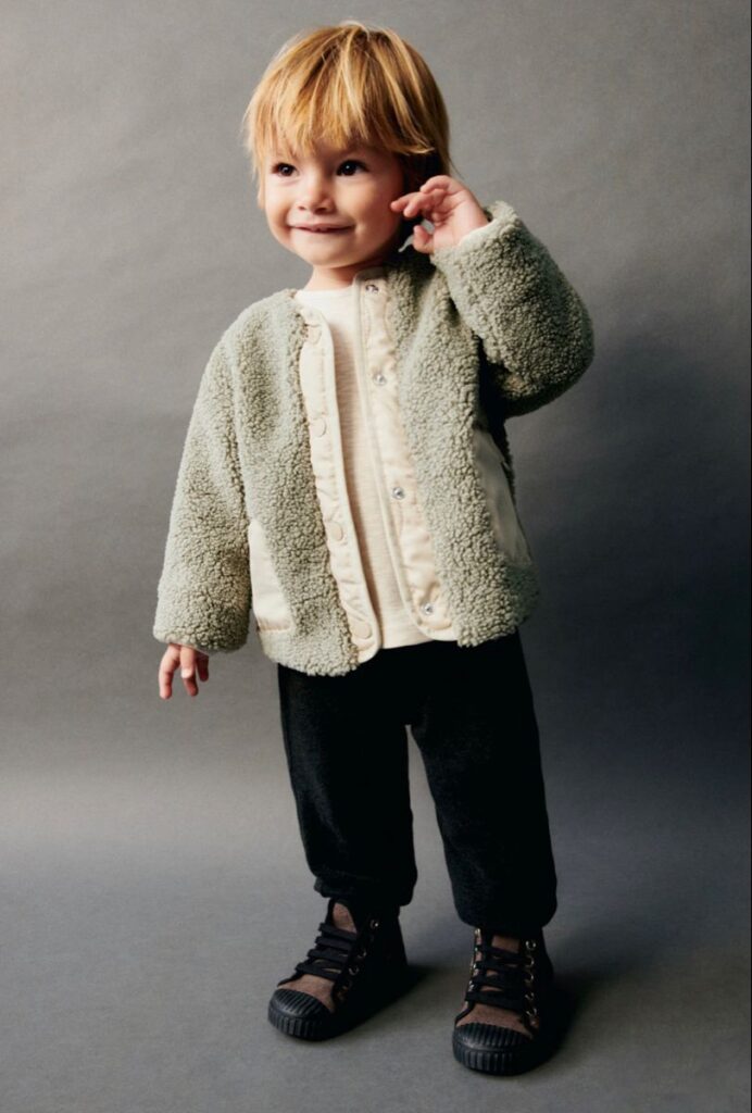 Sherpa Cardigan Look