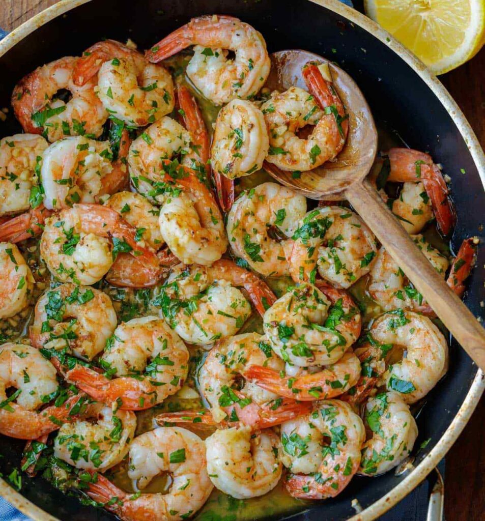 Shrimp Scampi Skewers