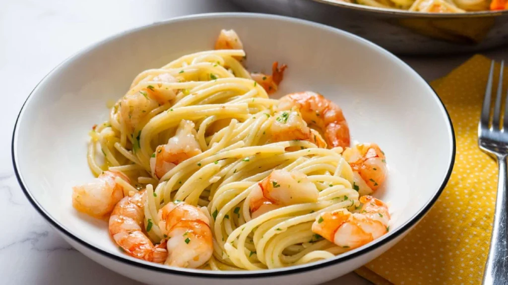 Shrimp Scampi with Linguine