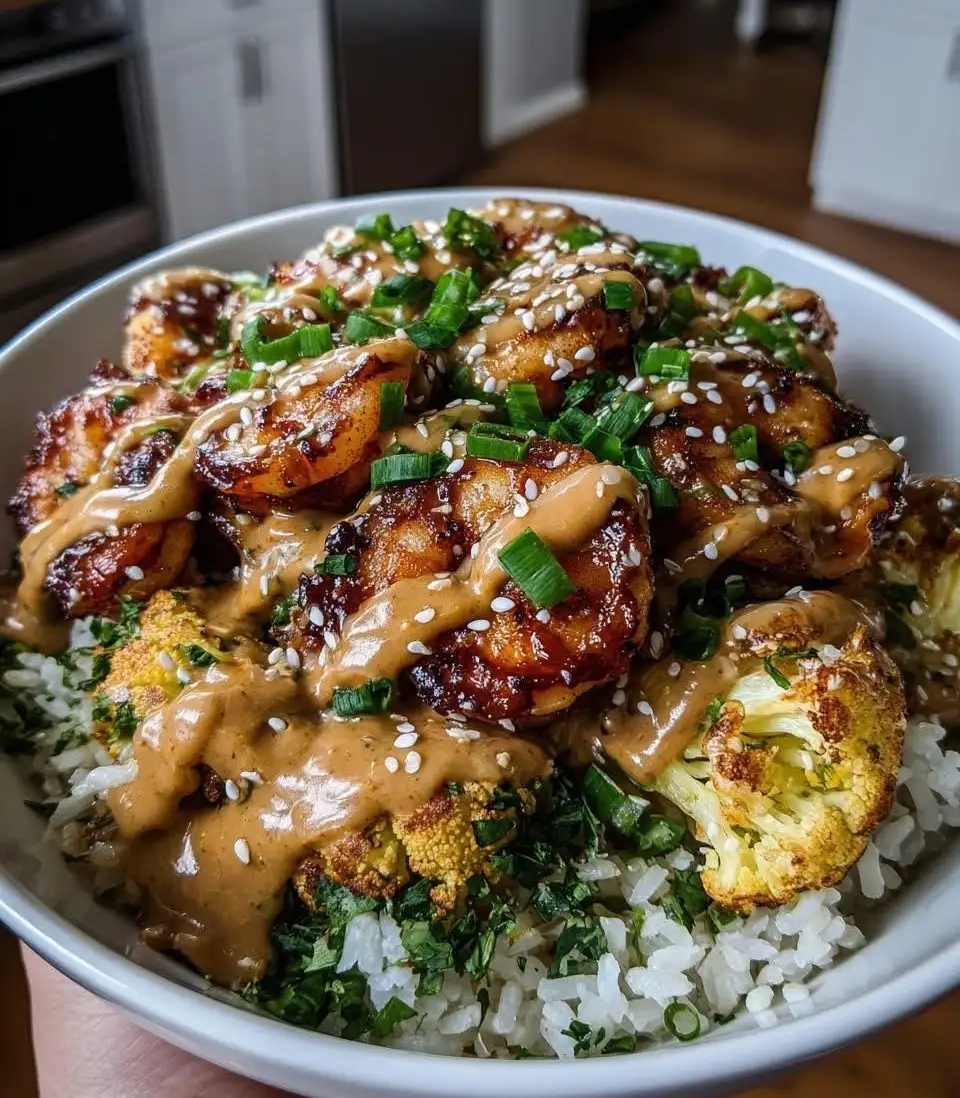  Shrimp and Cauliflower Rice Bowl