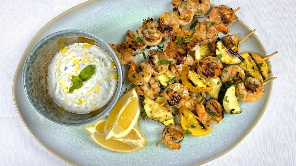 Shrimp and Zucchini Skewers