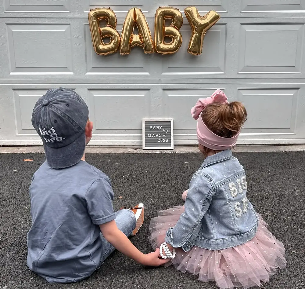 Sibling Themed Baby Announcement