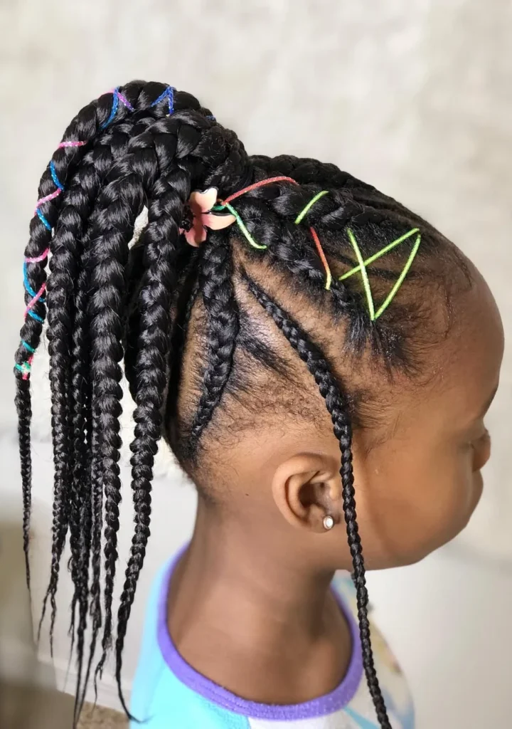 Side-Swept Braided Ponytail