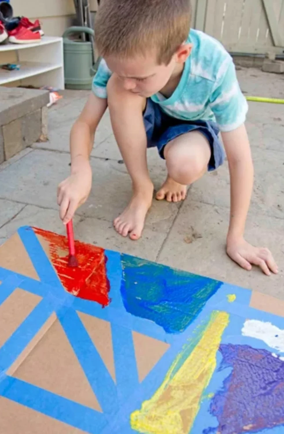 Sidewalk Chalk Art Creation