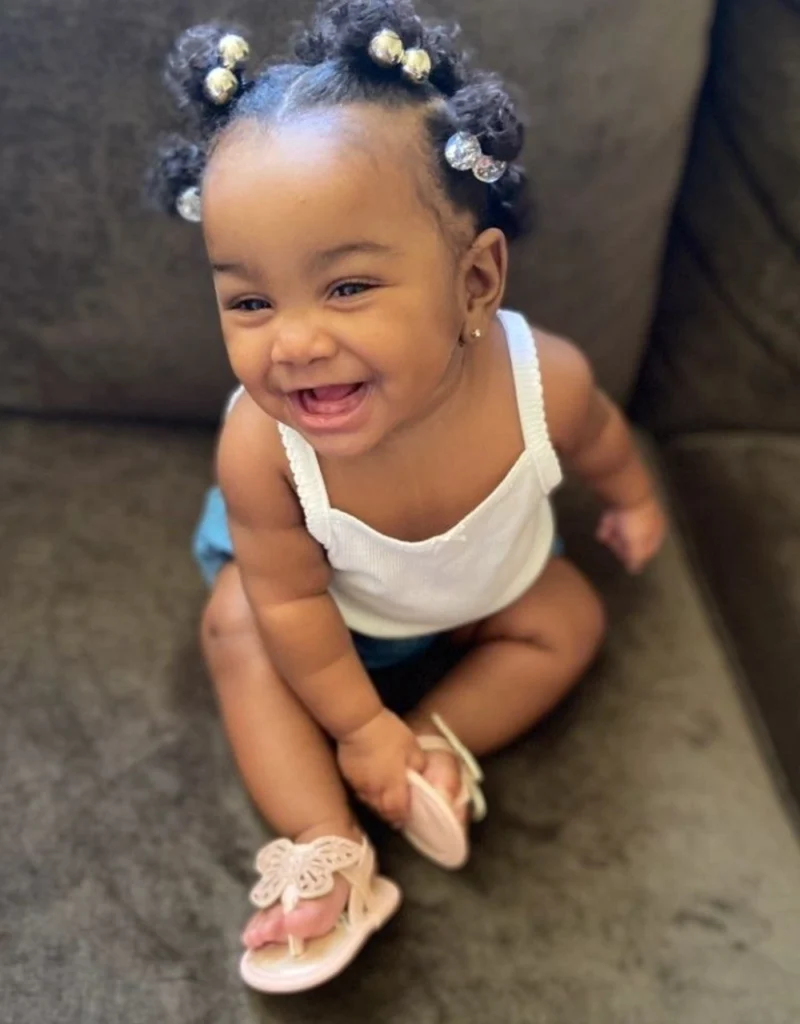 Silver-Balled Afro Puffs